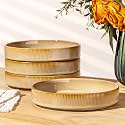 theterra 7.5" Ceramic Pasta Bowls Set of 4, Salad Bowls