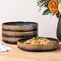theterra 8.25" Ceramic Pasta Bowls Set of 4, Salad Bowls