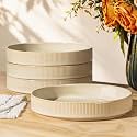 theterra 8.25" Ceramic Pasta Bowls Set of 4, Salad Bowls