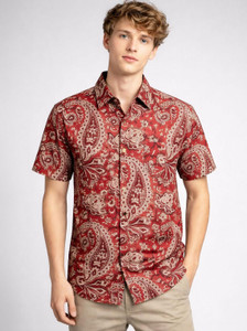 Thetrendy creation Men Floral Print Casual Red