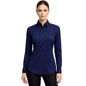 Thevasa Womens Classic Button Down Shirt