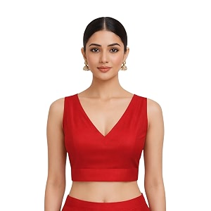 Thevasa Womens Divine Depth Sleeveless Blouse