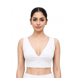 Thevasa Womens Divine Depth Sleeveless Blouse