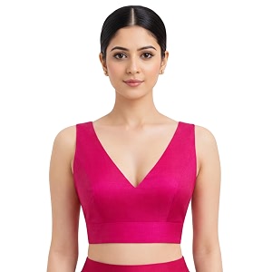 Thevasa Womens Divine Depth Sleeveless Blouse