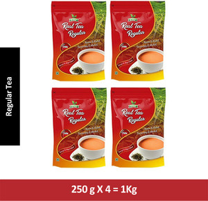 thf real tea regular assam teas unflavoured black tea 250 gm pack of 4 unflavoured black tea pouch 4 x 025 kg