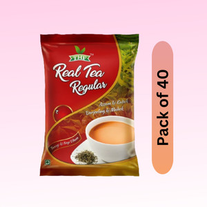 thf real tea regular rs - 10  pack of 4  unflavoured black tea pouch 08 g