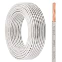 THHN Wire 10 Gauge 75 FT Stranded Copper Wire, White