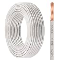 THHN Wire 12 Gauge 50 FT Stranded Copper Wire, White