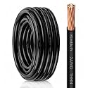 THHN Wire 2 Gauge 10 FT Stranded Copper Wire, Black