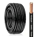 THHN Wire 3 Gauge 100 FT Stranded Copper Wire, Black