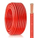 THHN Wire 3 Gauge 25 FT Stranded Copper Wire, Red
