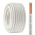 THHN Wire 4 Gauge 10 FT Stranded Copper Wire, White