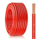 THHN Wire 4 Gauge 100 FT Stranded Copper Wire, Red