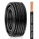 THHN Wire 8 Gauge 75 FT Stranded Copper Wire, Black
