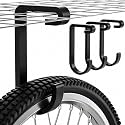 Thickened Bike Hooks for Garage Ceiling Rack,S Hooks for Hanging Bike,Black