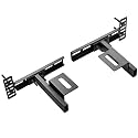 Thickened Headboard Brackets For Metal Bed Frame, Suitable For Double Bed, Standard Beds, Queen Beds, And King Bed, Adjustable Headboard Brackets With Footboard Extension Kit, Matte Black , 2 PCS