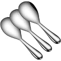 Thickened Stainless Steel Non-Stick Rice Spoon,Stainless Steel Rice Spoon,Durable, Non-Stick Food Rice Spoon Paddle, Easy to Clean, Suitable for Home Hotel Restaurant (3PCS)
