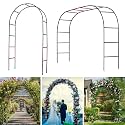 Thickened Tube Garden Arch Trellis - Metal Garden Arbor for Climbing Plants