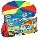 Thin Air Brands Kids 10-Foot Play Parachute Toy for Boys and Girls with 12 Handles for Team Group Cooperative Games, Ages 3 (8-Foot)