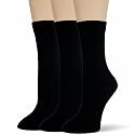 Thin Crew Socks for Women, Ladies Soft Cotton High Calf Boot Sock