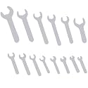 Thin Open End Wrench Set 14 Piece Single 1.5mm Super Thin Wrench Spanner Set Small Flat Wrench for Tight Spaces