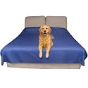 Thin Reversible Waterproof Protective Bed Cover (Queen Size, 96 x 82 inch), for Dogs and Cats, Babies; Incontinence, Dirt, Drool