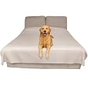 Thin Reversible Waterproof Protective Bed Cover (Queen Size, 96 x 82 inch), for Dogs and Cats, Babies; Incontinence, Dirt, Drool