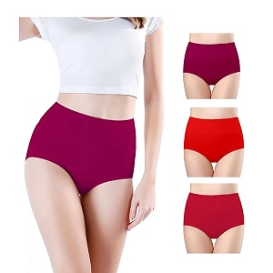 Combo Womens High Waisted Cotton Hipster Panty