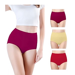 Combo Womens High Waisted Cotton Hipster Panty