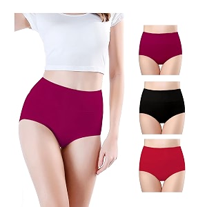 Combo Womens High Waisted Cotton Hipster Panty
