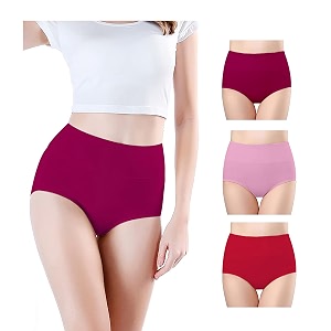 Combo Womens High Waisted Cotton Hipster Panty