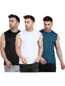 Think Tech Solid Men Round Neck Black