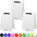 Think2Master [3 Pack] White Plastic Storage Clipboard. | 25% Heavier &amp; Sturdier| Heavy Duty and Won’t Flex Like Other Brands (Compare The Weight). Storage Compartment Holds 150 Letter Sized Paper.
