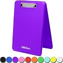 Think2Master Purple Plastic Storage Clipboard. | 25% Heavier &amp; 25% Sturdier| Heavy Duty and Won’t Flex or Bend Like Other Brands (Compare The Weight). Storage Compartment Holds 150 Letter Sized Paper.