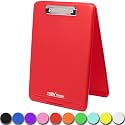 Think2Master Red Plastic Storage Clipboard. | 25% Heavier &amp; 25% Sturdier| Heavy Duty and Won’t Flex or Bend Like Other Brands (Compare The Weight). Storage Compartment Holds 150 Letter Sized Paper.