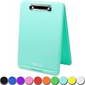Think2Master Teal Plastic Storage Clipboard. | 25% Heavier &amp; 25% Sturdier| Heavy Duty and Won’t Flex or Bend Like Other Brands (Compare The Weight). Storage Compartment Holds 150 Letter Sized Paper.