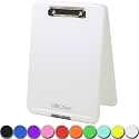 Think2Master White Plastic Storage Clipboard. | 25% Heavier &amp; 25% Sturdier| Heavy Duty and Won’t Flex or Bend Like Other Brands (Compare The Weight). Storage Compartment Holds 150 Letter Sized Paper.