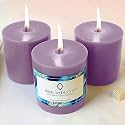 Unscented Pillar Candles Set of 3 | 55 Hrs Each | 3X3 inch Smokeless &amp; Dripless Wax Candles for Home Decor | Lavender