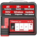THINKCAR OBD2 Scanner, THINKTOOL Mini OE-Level Full System Car Diagnostic Tool Lifetime Free Update,28 Resets Car Scanner,IMMO/Key Programming & ECU Coding, Bidirectional Active Testing Car Scan Tool