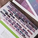 Thinkor Reposition Laminated Bible Tabs, Large Print Stickers, Easy to Read &amp; Apply Bible Tabs for Women &amp; Man (Purple &amp; Pink Print)