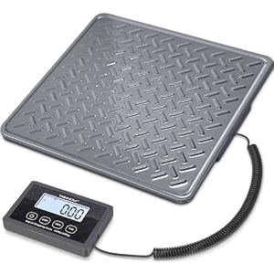 thinkscale 44lb  1oz digital heavy duty shipping amp postal scale with heavy duty stainless steel platform