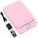 THINKSCALE 86lb Digital Shipping Scale, 0.1oz Postal Scale Flip-Up, Pink