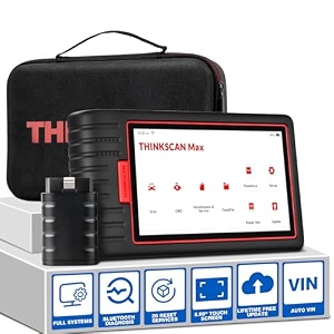 thinkscan max car diagnostic scan tool for all vehicles all system obd2 scanner with 28 maintenance functions  autovin immo epb bmssasabs bleedingtpms sevices etc