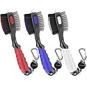 THIODOON 3 Pack Golf Club Brush and Groove Cleaner with Magnetic Keychain Golf Brush Oversized Head and Retractable Spike Golf Club Cleaner Golf Accessories for Men, Best Golf Gifts for Men