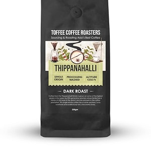 toffee coffee roasters  thippanahalli coffee dark roast 500g  grind chemex single origin 100 arabica  speciality coffee  freshly roasted
