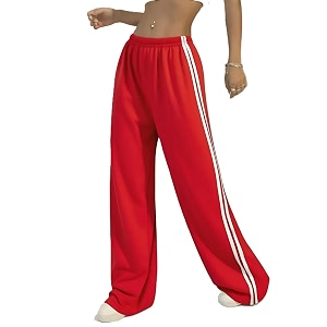THIRD QUADRANT Womens Wide Leg Track Pants