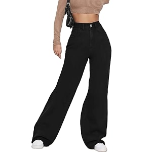 THIRD QUADRANT Women Wide Leg Jeans with