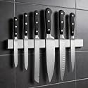 THMINS 16 Inch Magnetic Knife Strip, Stainless Steel Knife Holder for Wall, Cutlery Wall Magnet for Kitchen Utensils and Tools, Silver