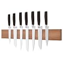THMINS Magnetic Wood Knife Bar Holder Strips,24 Inch Magnetic Knife Holder