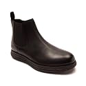 Thomas Crick Men’s Genuine Leather Chelsea Boots – Lightweight Sporty EVA Sole with Ortho Comfort Footbed, Slip-On Elastic Side Panels &amp; Modern All-Day Traction